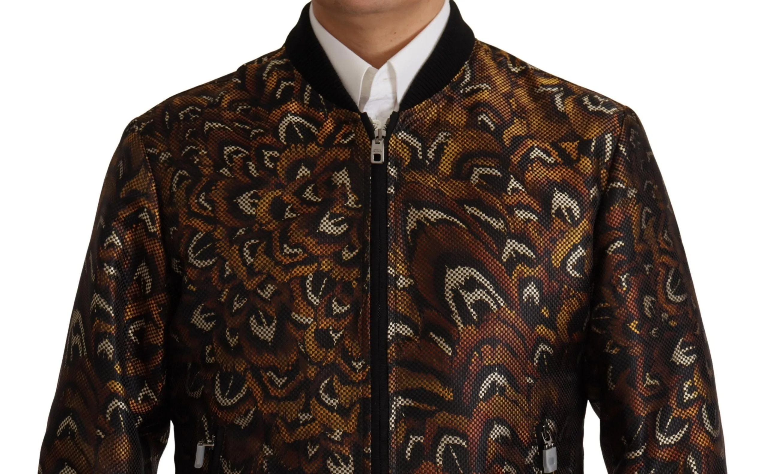 Dolce & Gabbana Men's Elegant Brown Blouson Jacket