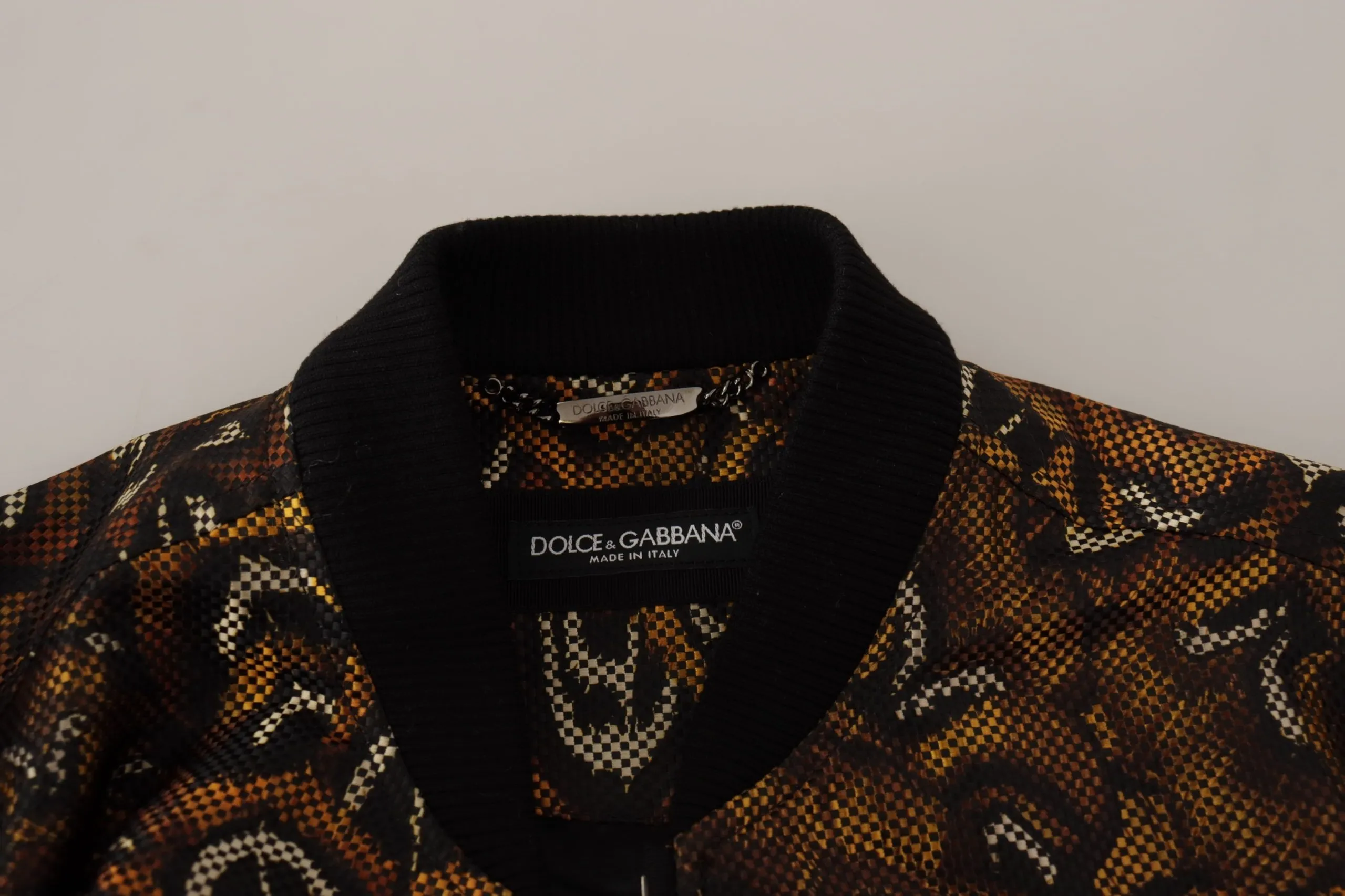 Dolce & Gabbana Men's Elegant Brown Blouson Jacket