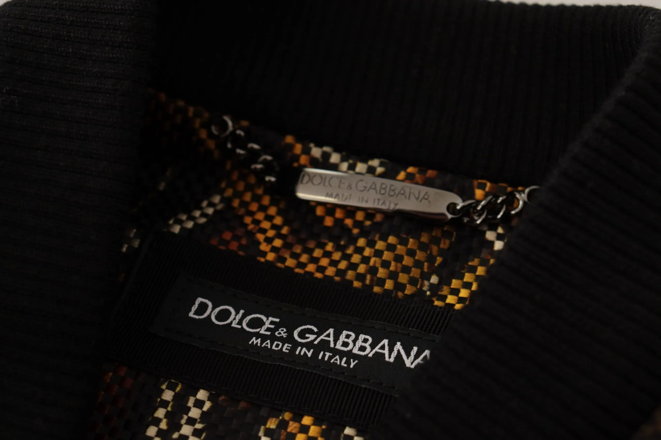 Dolce & Gabbana Men's Elegant Brown Blouson Jacket