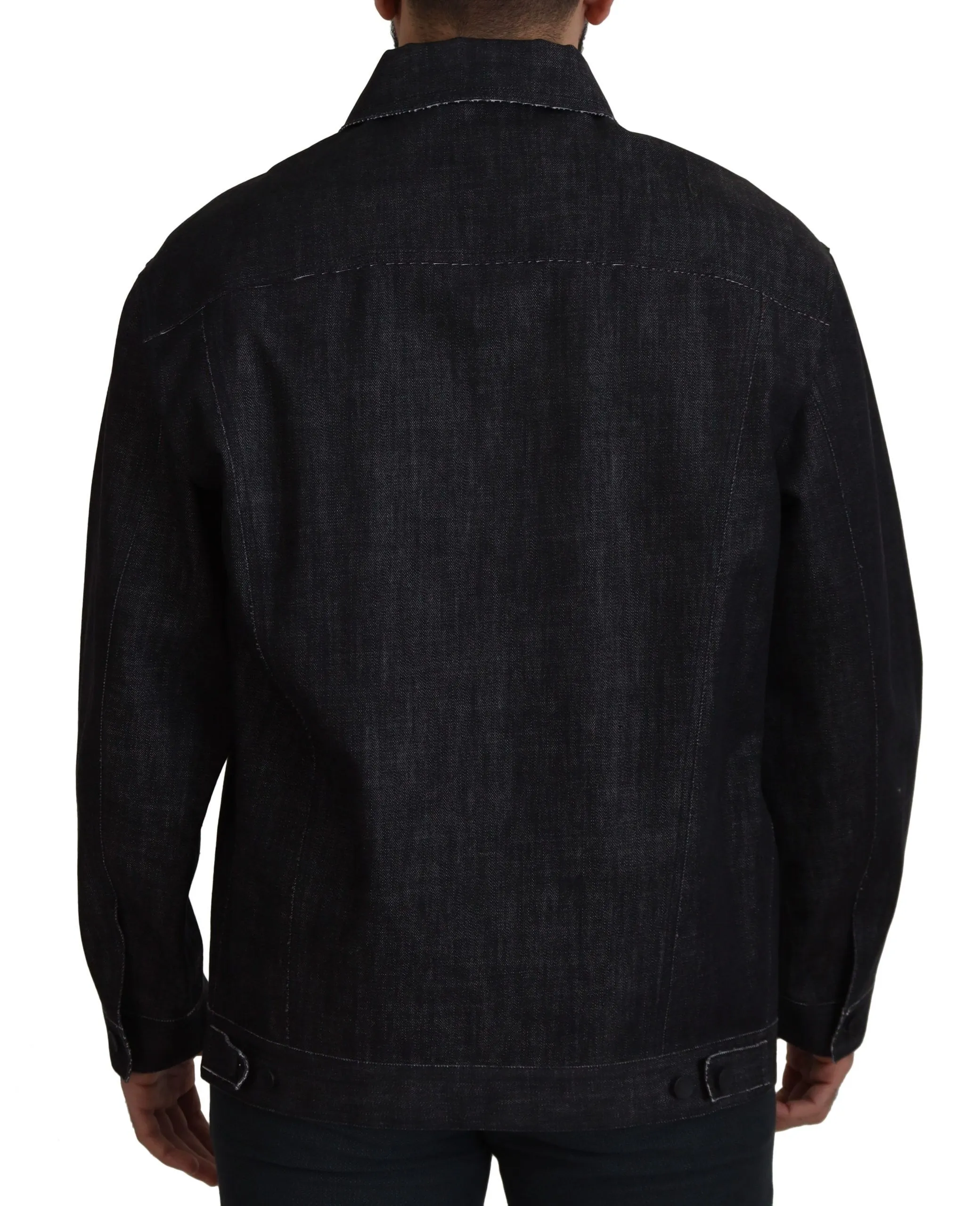 Dolce & Gabbana Men's Elegant Black Denim Jacket