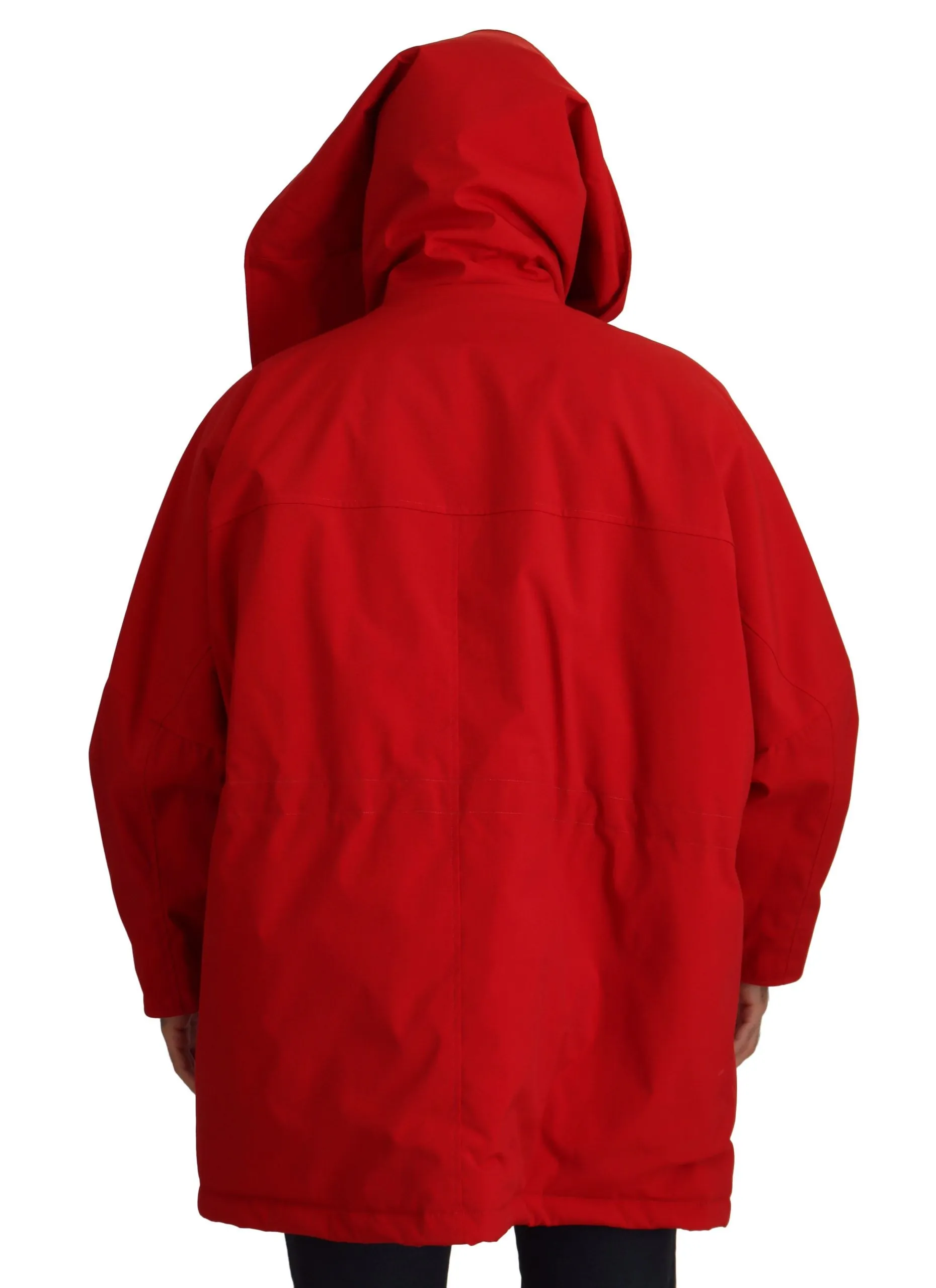 Dolce & Gabbana Men's Sleek Red Lightweight Windbreaker Jacket
