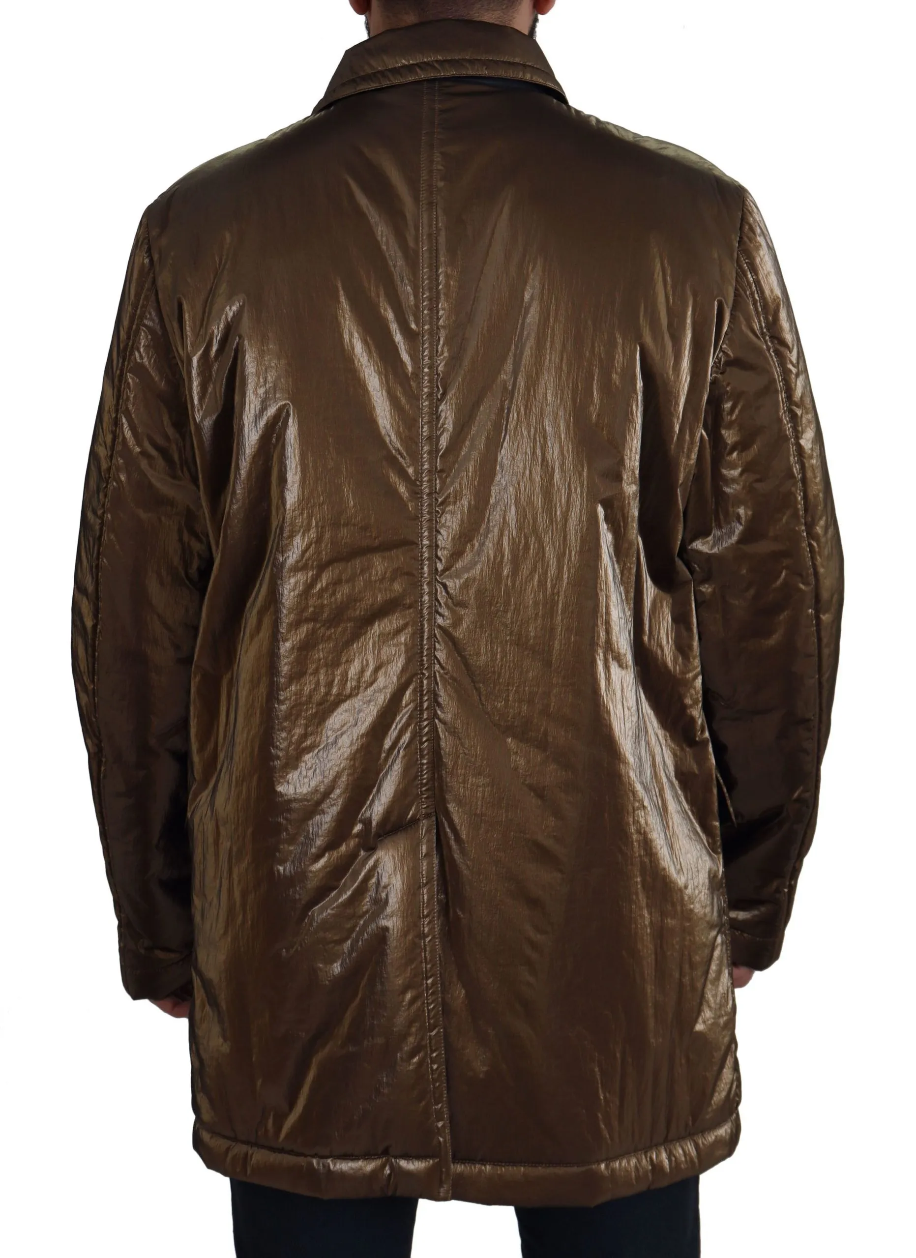 Dolce & Gabbana Men's Elegant Bronze Double-Breasted Jacket