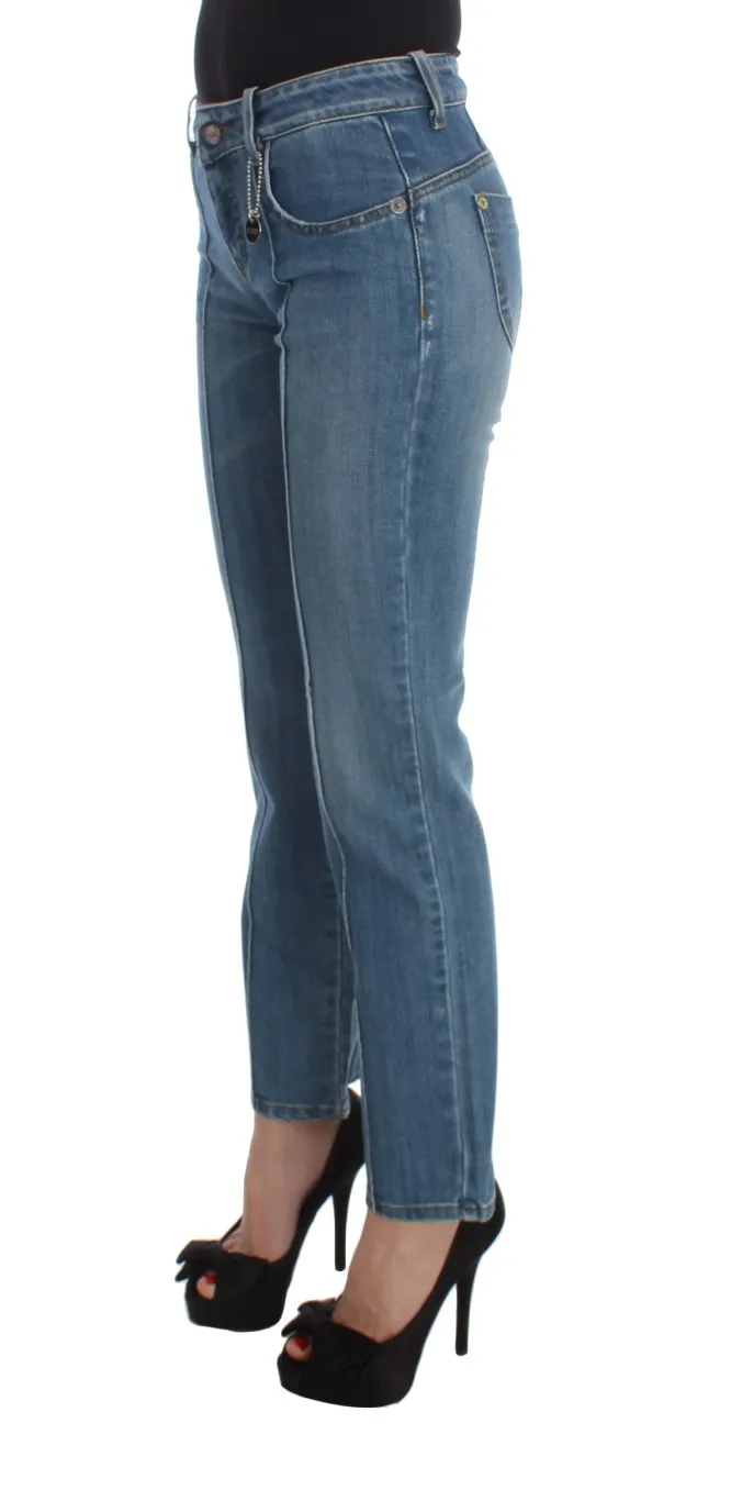 Costume National Women's Chic Slim Fit Blue Jeans for the Modern Woman