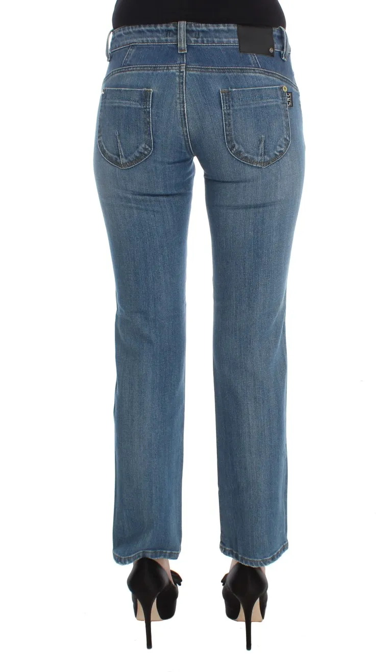 Costume National Women's Chic Slim Fit Blue Jeans for the Modern Woman