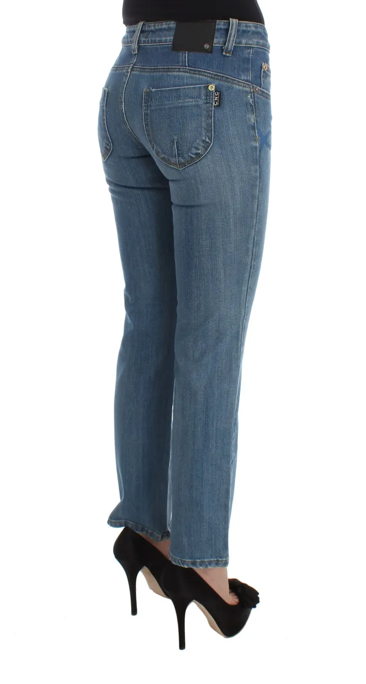 Costume National Women's Chic Slim Fit Blue Jeans for the Modern Woman