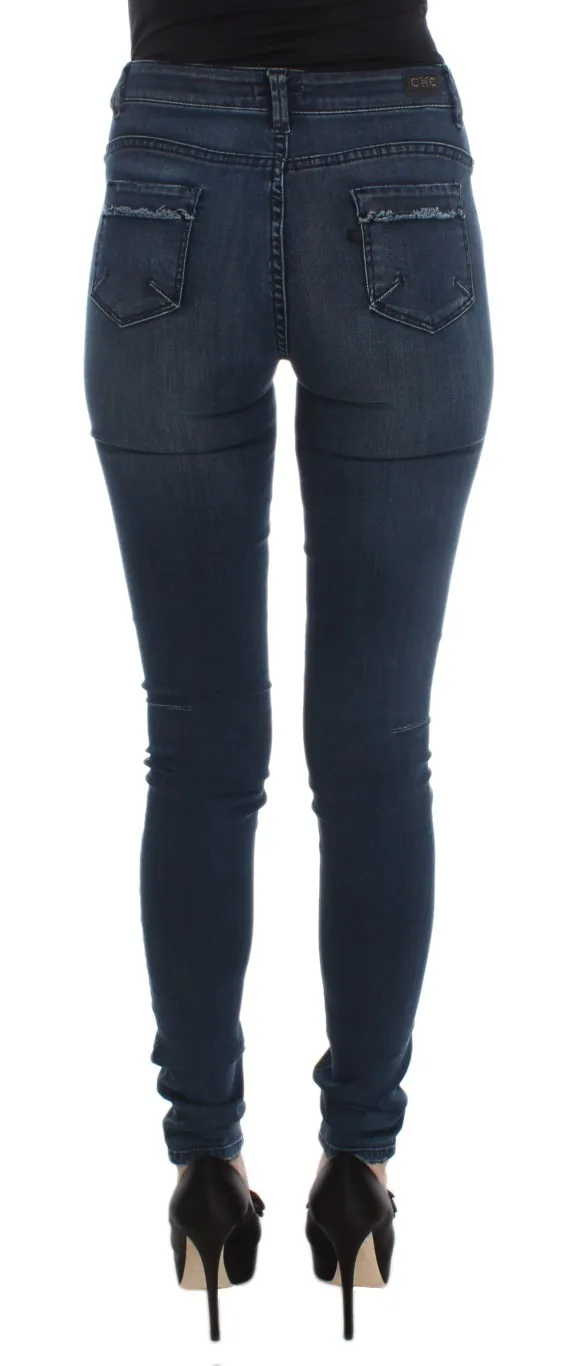 Costume National Women's Sleek Slim Fit Italian Designer Jeans