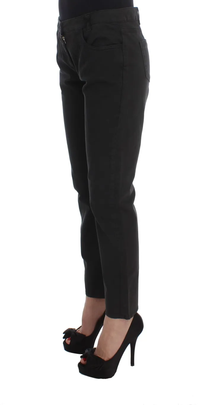Costume National Women's Chic Black Regular Fit Denim Jeans