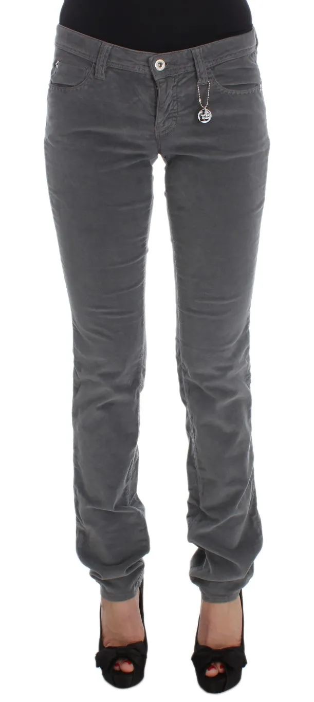 Costume National Women's Sleek Super Slim Gray Jeans