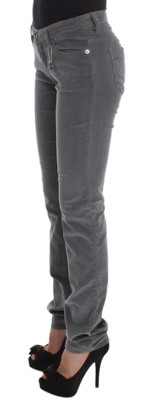 Costume National Women's Sleek Super Slim Gray Jeans