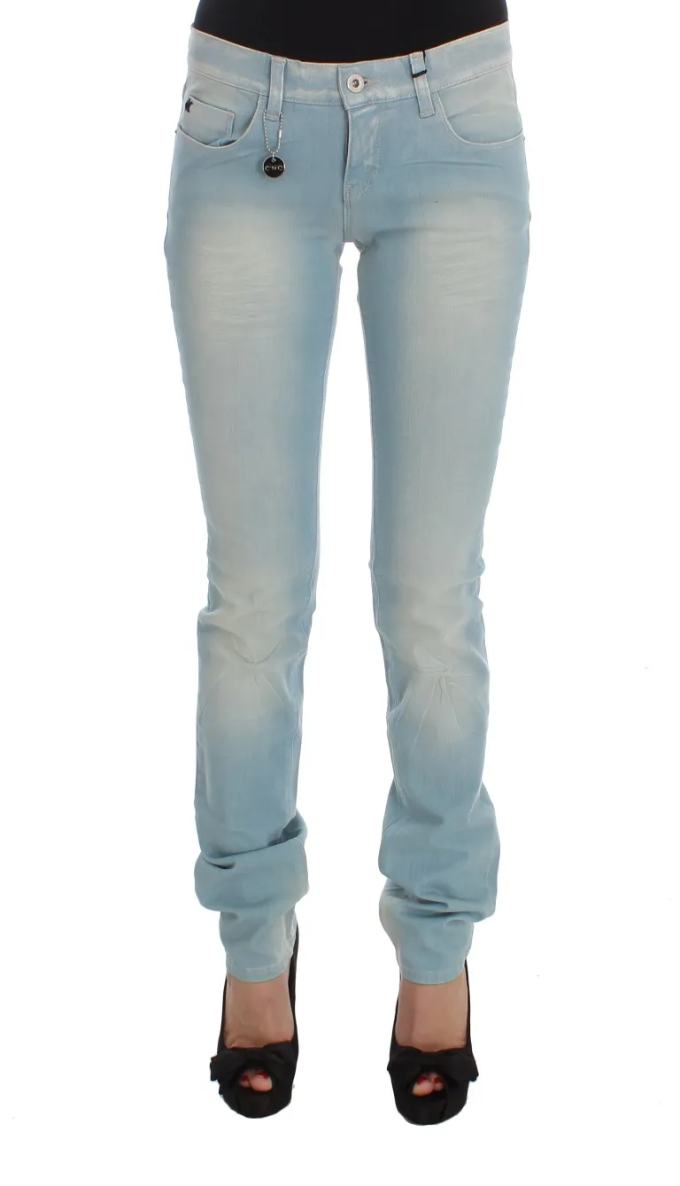 Costume National Women's Chic Super Slim Blue Jeans