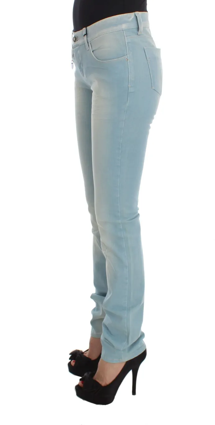 Costume National Women's Chic Super Slim Blue Jeans