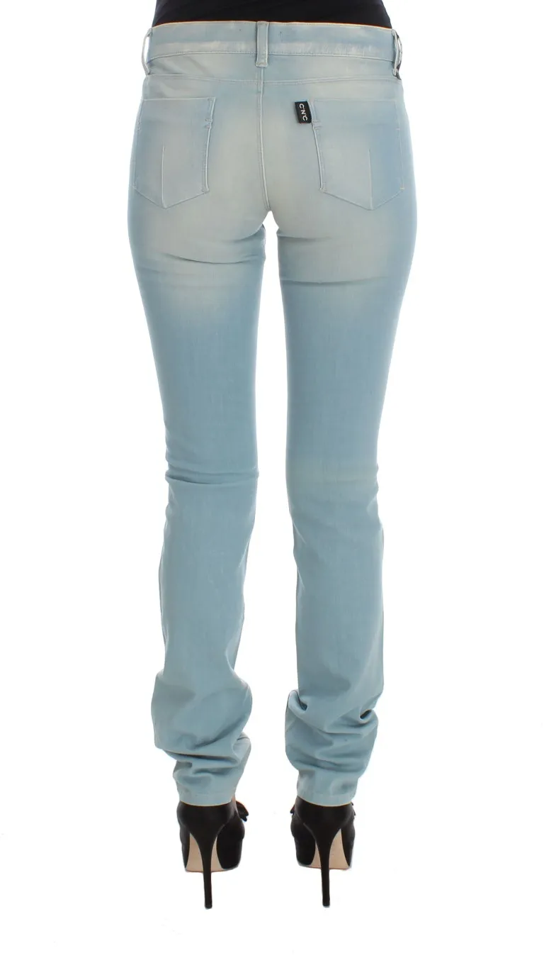 Costume National Women's Chic Super Slim Blue Jeans