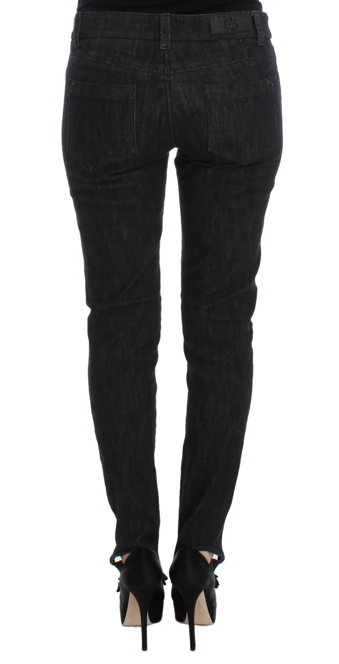 Ermanno Scervino Women's Elegant Slim Fit Blue Jeans