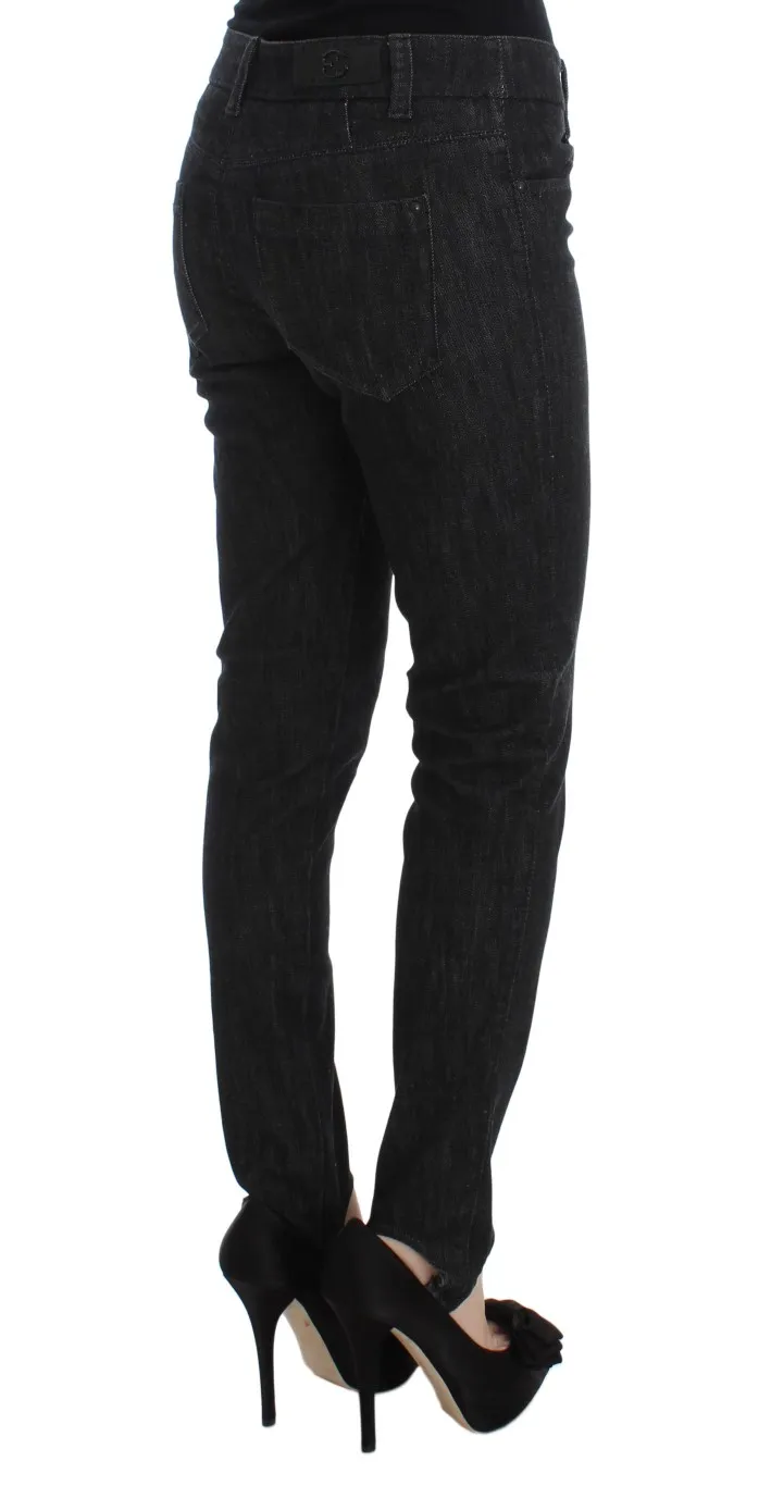Ermanno Scervino Women's Elegant Slim Fit Blue Jeans