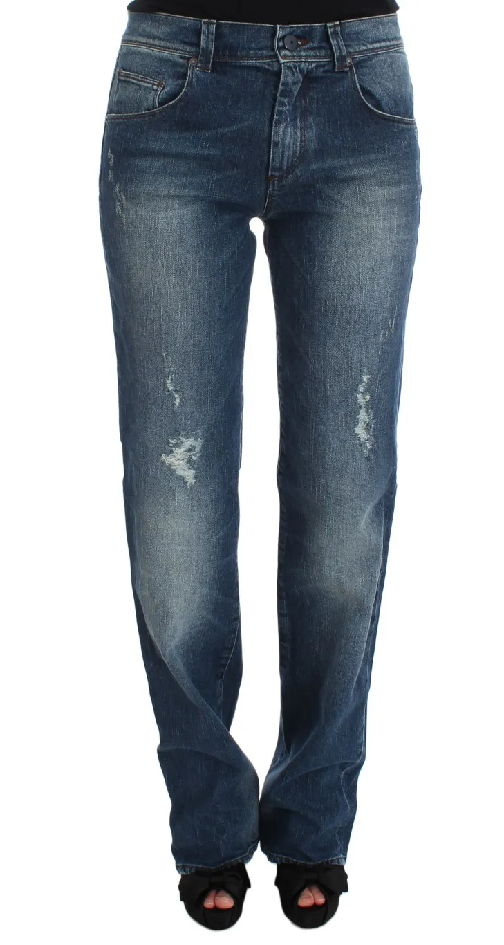 Ermanno Scervino Women's Chic Slim Fit Straight Leg Elegance
