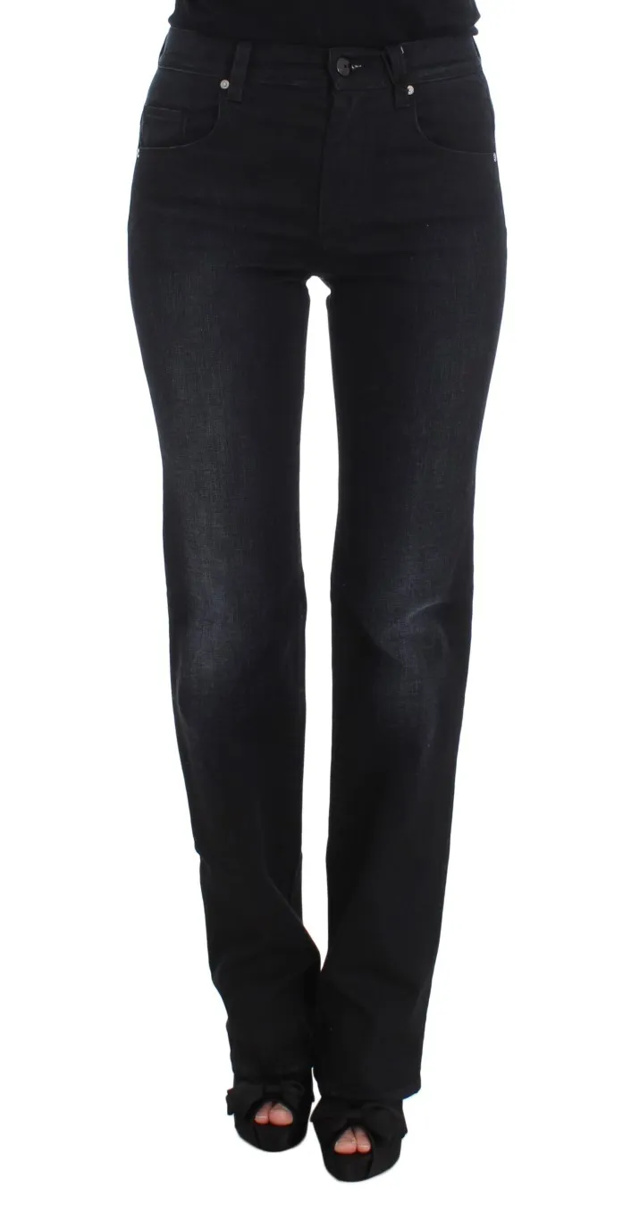 Ermanno Scervino Women's Chic Slim Fit Bootcut Denim Jeans