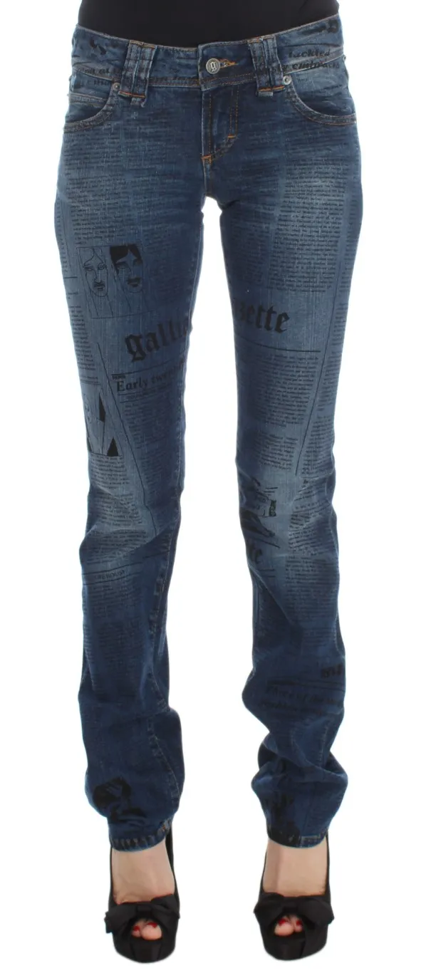 John Galliano Women's Elegant Slim Bootcut Denim Jeans