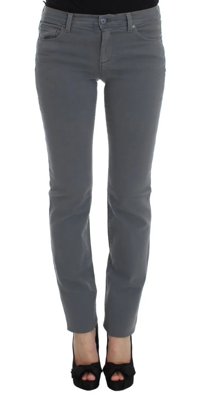 Ermanno Scervino Women's Chic Gray Slim Fit Denim Temptation