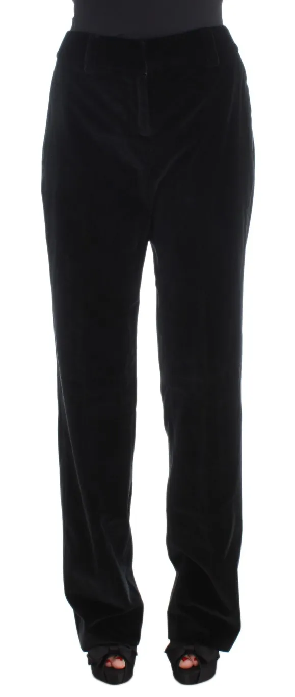 Ermanno Scervino Women's Elegant Black Straight Fit Jeans