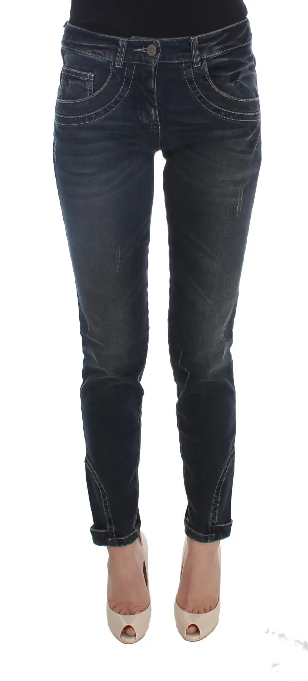 Ermanno Scervino Women's Chic Blue Slim Fit Italian Jeans