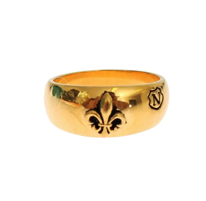 Nialaya Men's Exclusive Gold-Plated Men's Ring