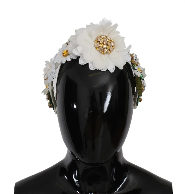Dolce & Gabbana Women's Sunflower Crystal Luxury Headband