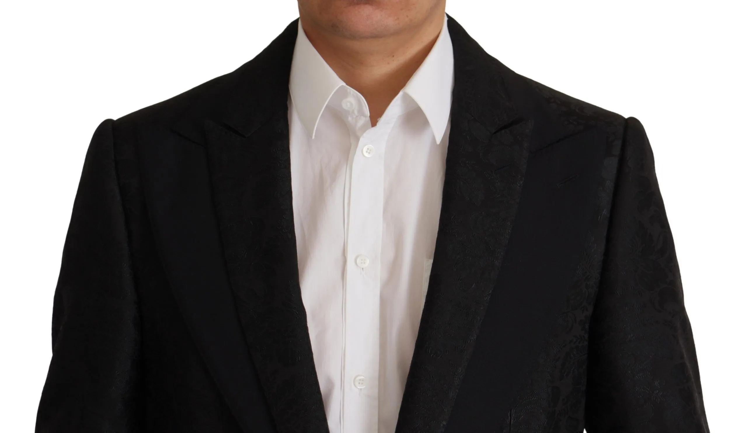 Dolce & Gabbana Men's Elegant Black Two-Piece Martini Suit