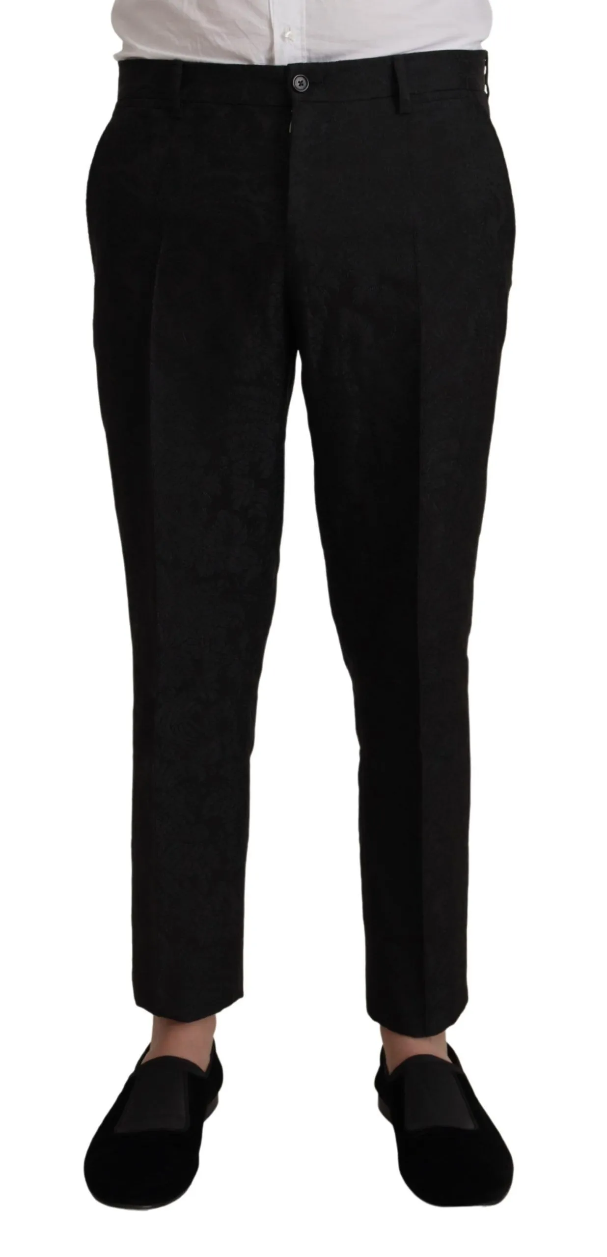 Dolce & Gabbana Men's Elegant Black Two-Piece Martini Suit