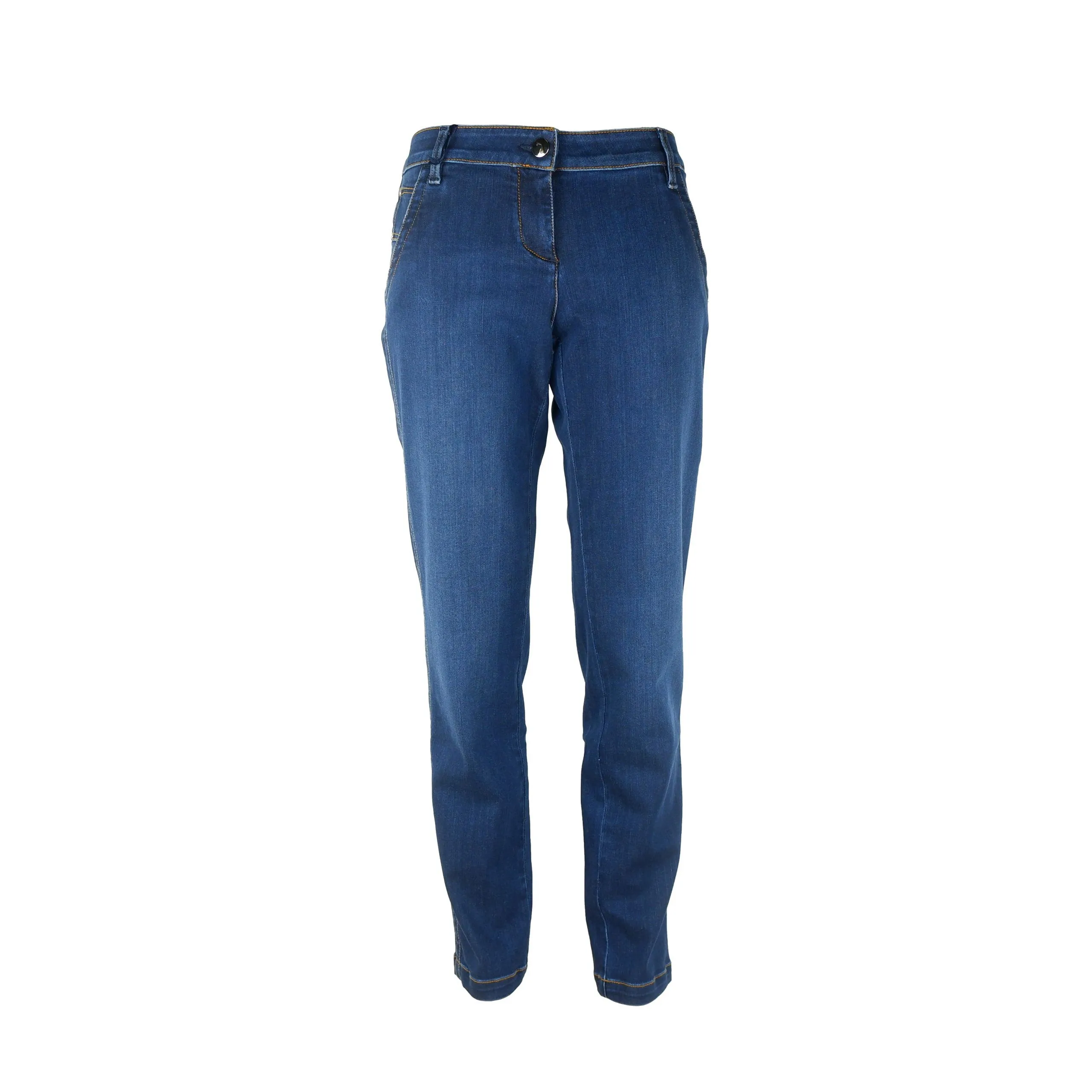 Jacob Cohen Women's Elegant Dark Blue Chloe Jeans with Pony Skin Patch