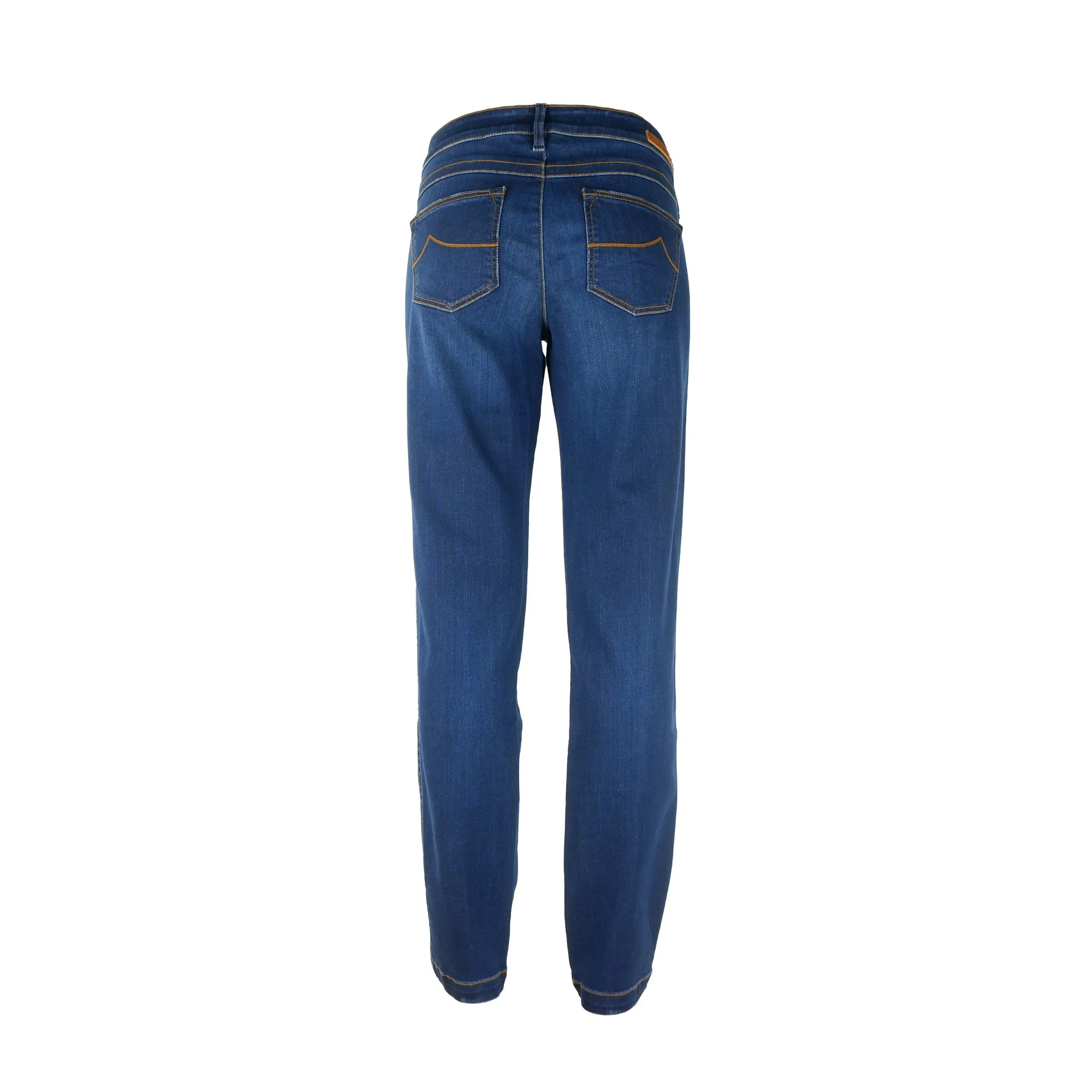 Jacob Cohen Women's Elegant Dark Blue Chloe Jeans with Pony Skin Patch