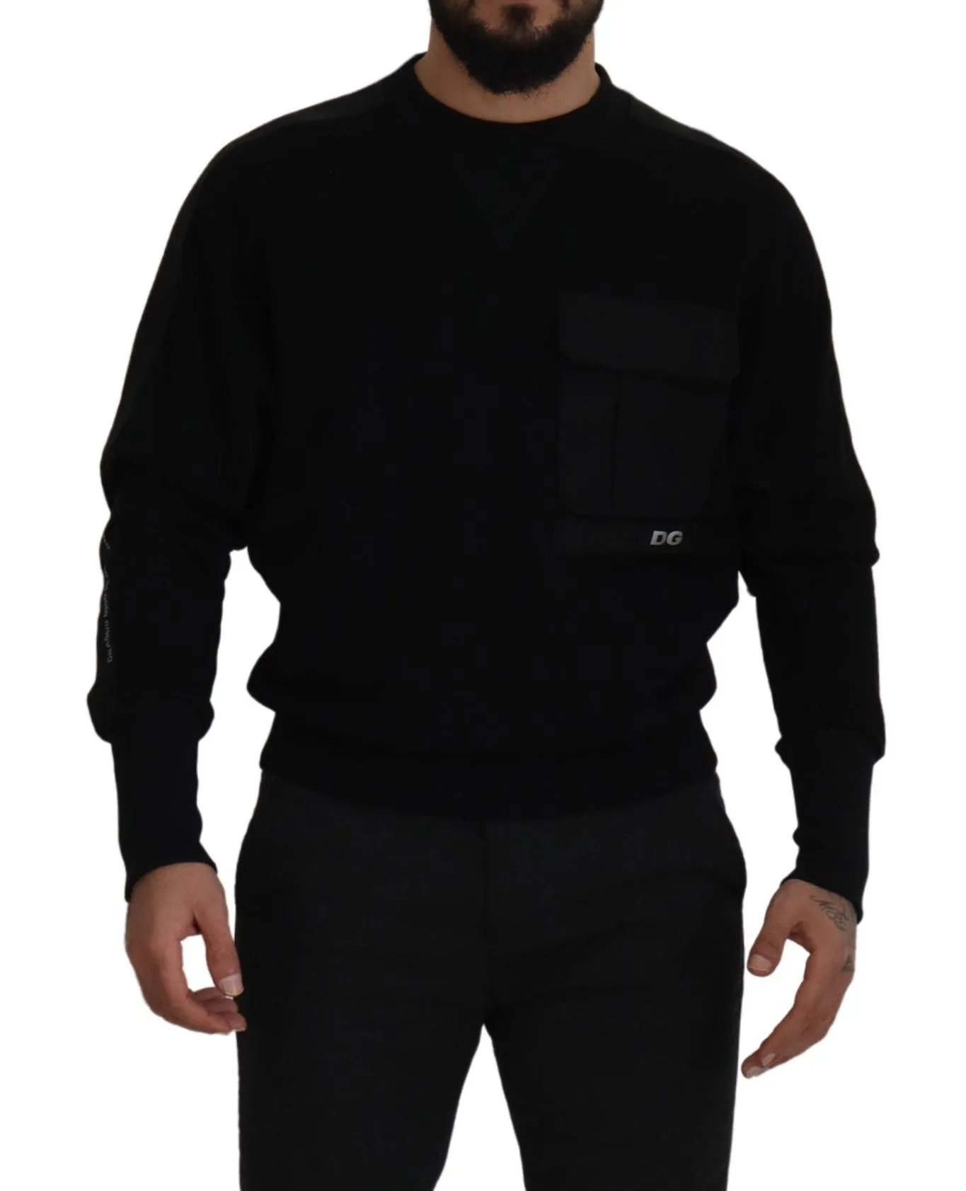 Dolce & Gabbana Men's Elegant Crewneck Cotton Blend Sweater