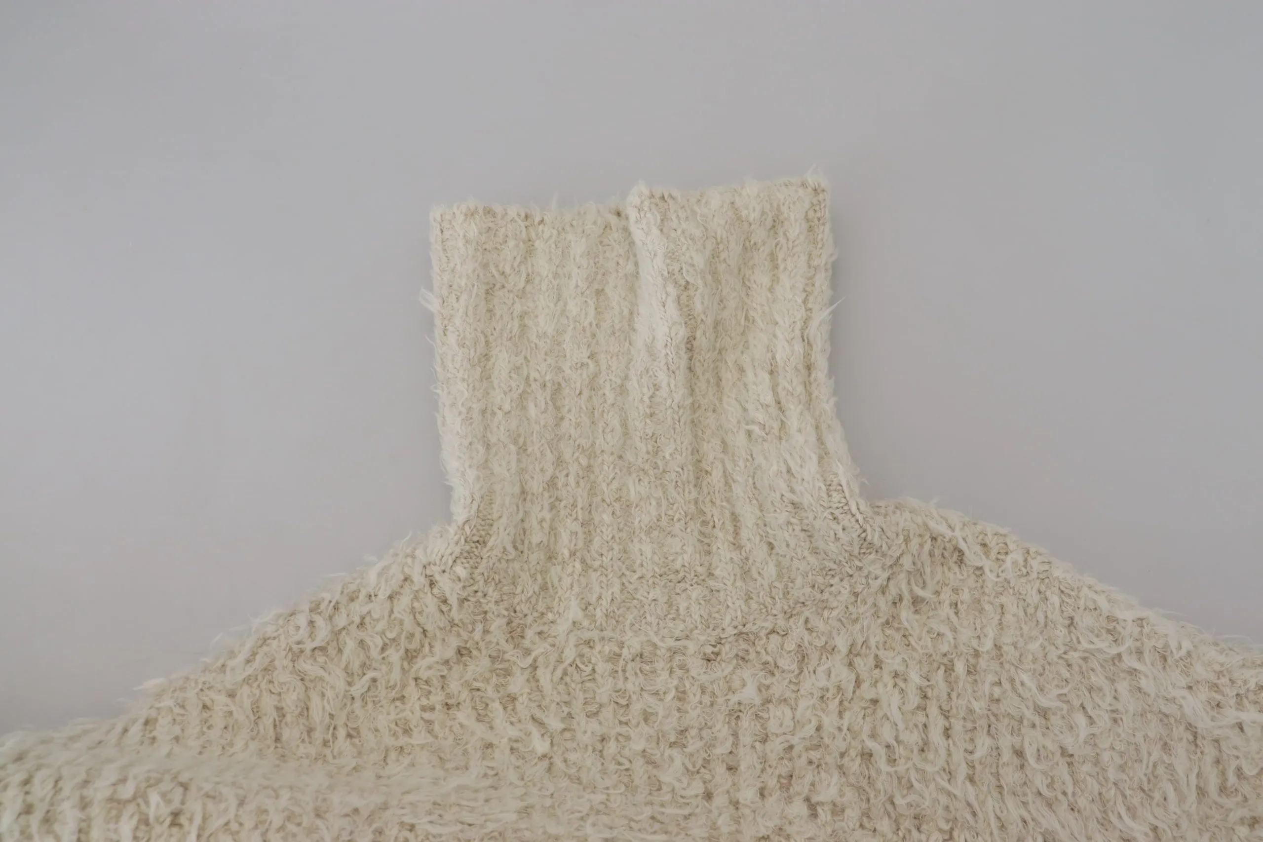 Dolce & Gabbana Men's Elegant Cream Turtleneck Wool Blend Sweater