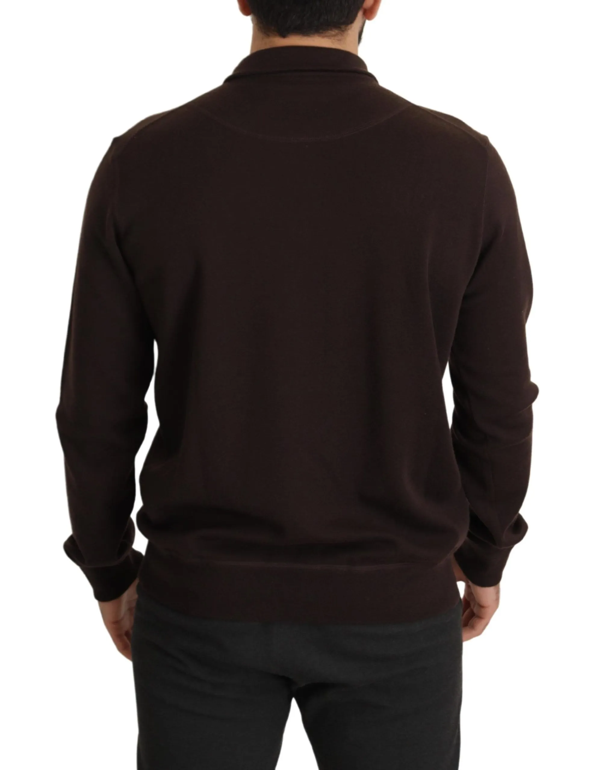 Dolce & Gabbana Men's Elegant Cashmere Zippered Pullover Sweater