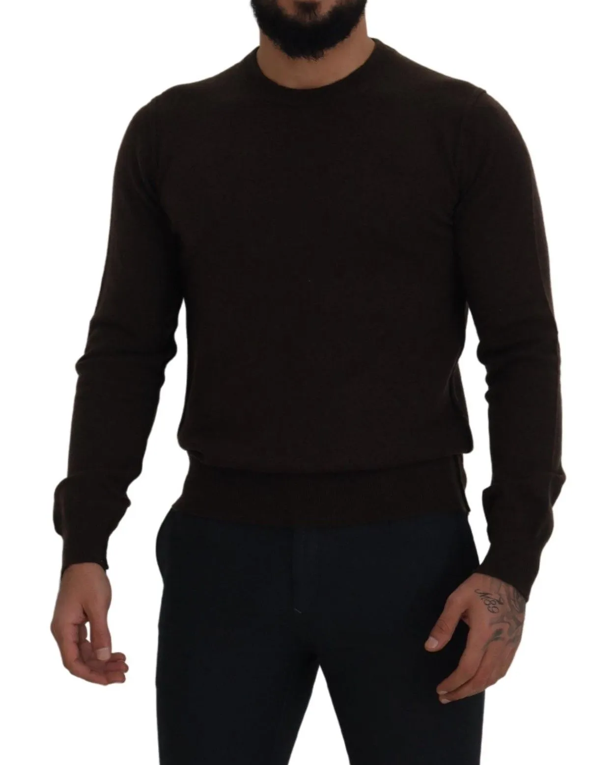 Dolce & Gabbana Men's Elegant Cashmere Crew Neck Sweater