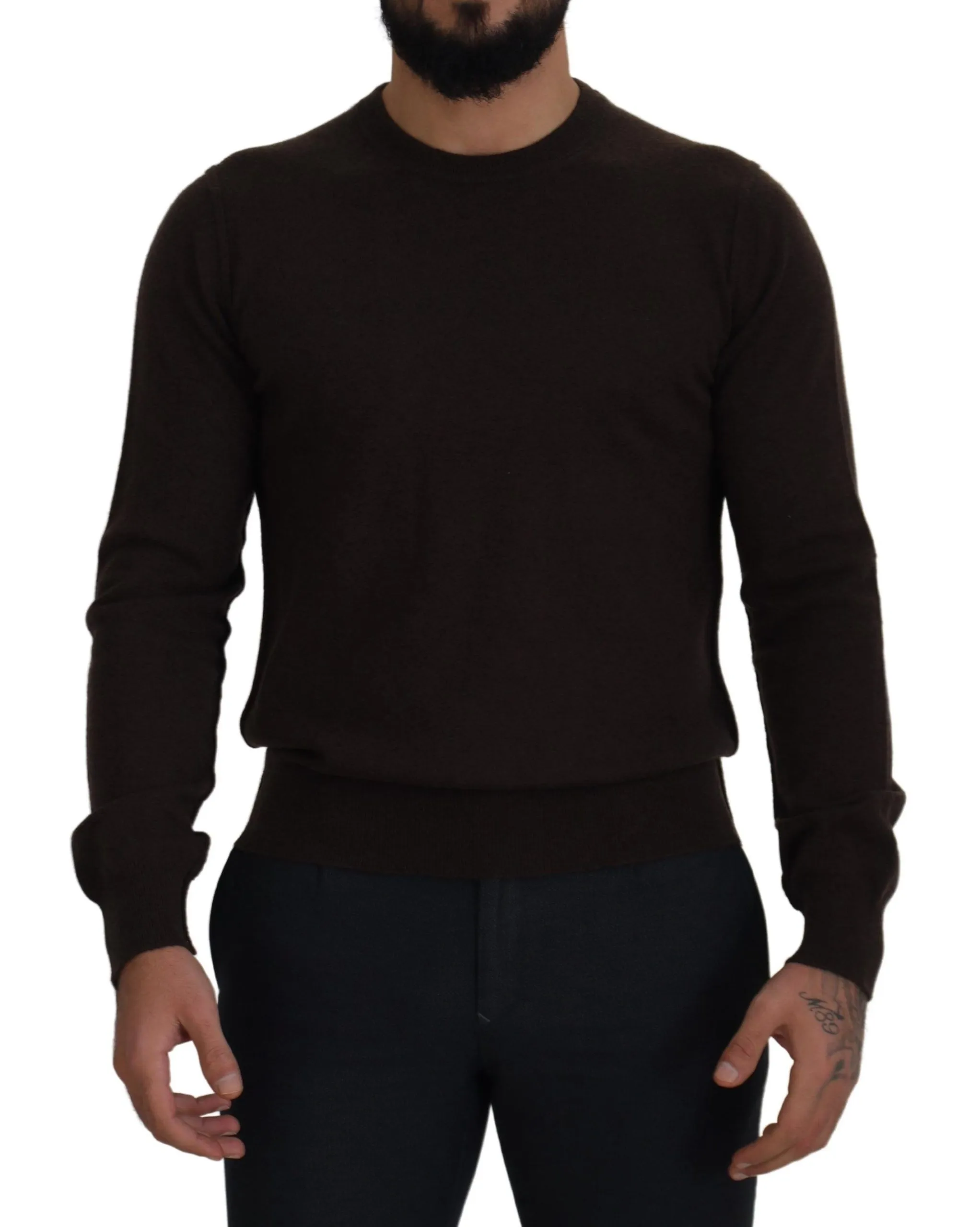Dolce & Gabbana Men's Elegant Cashmere Crew Neck Sweater