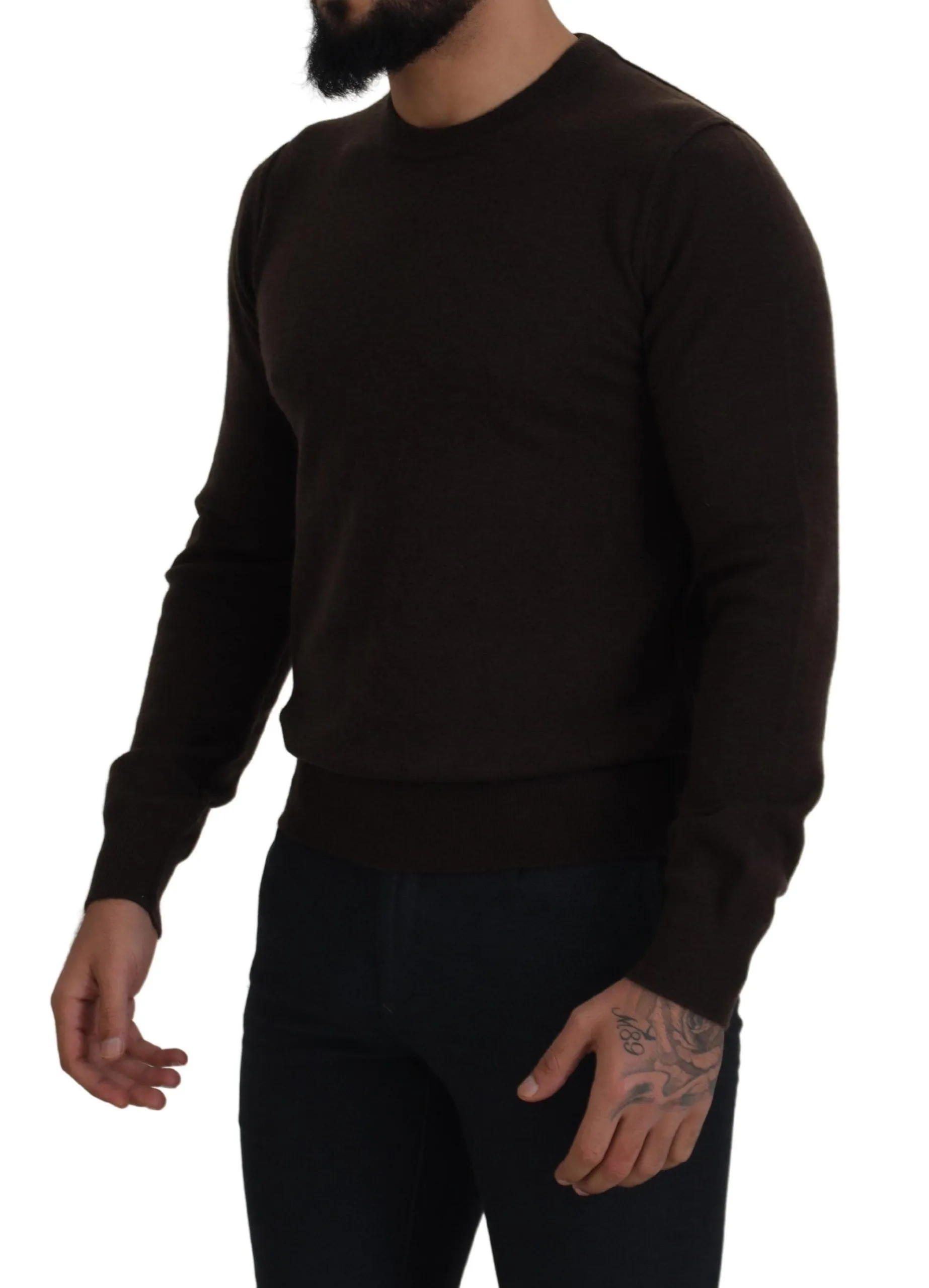 Dolce & Gabbana Men's Elegant Cashmere Crew Neck Sweater