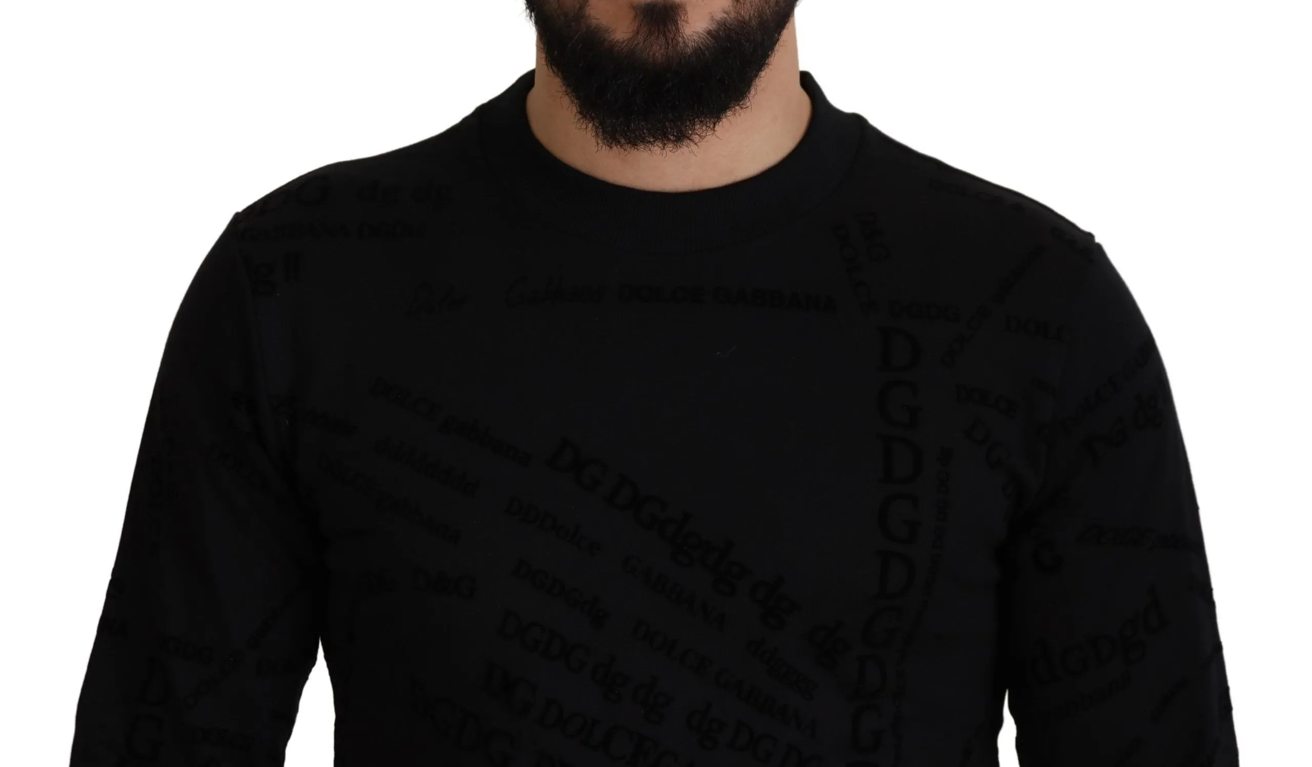 Dolce & Gabbana Men's Elegant Crew Neck Cotton Blend Sweater