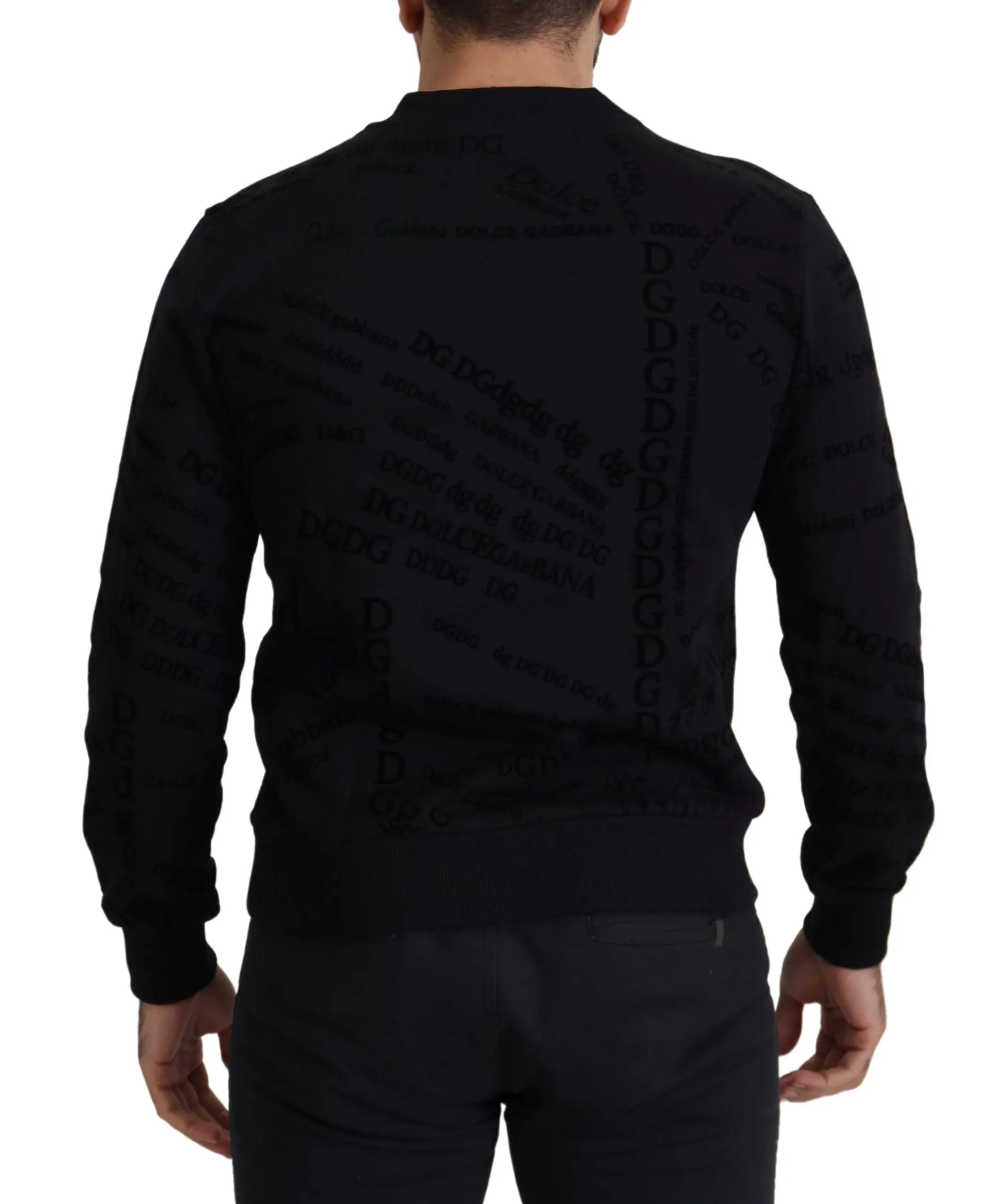 Dolce & Gabbana Men's Elegant Crew Neck Cotton Blend Sweater
