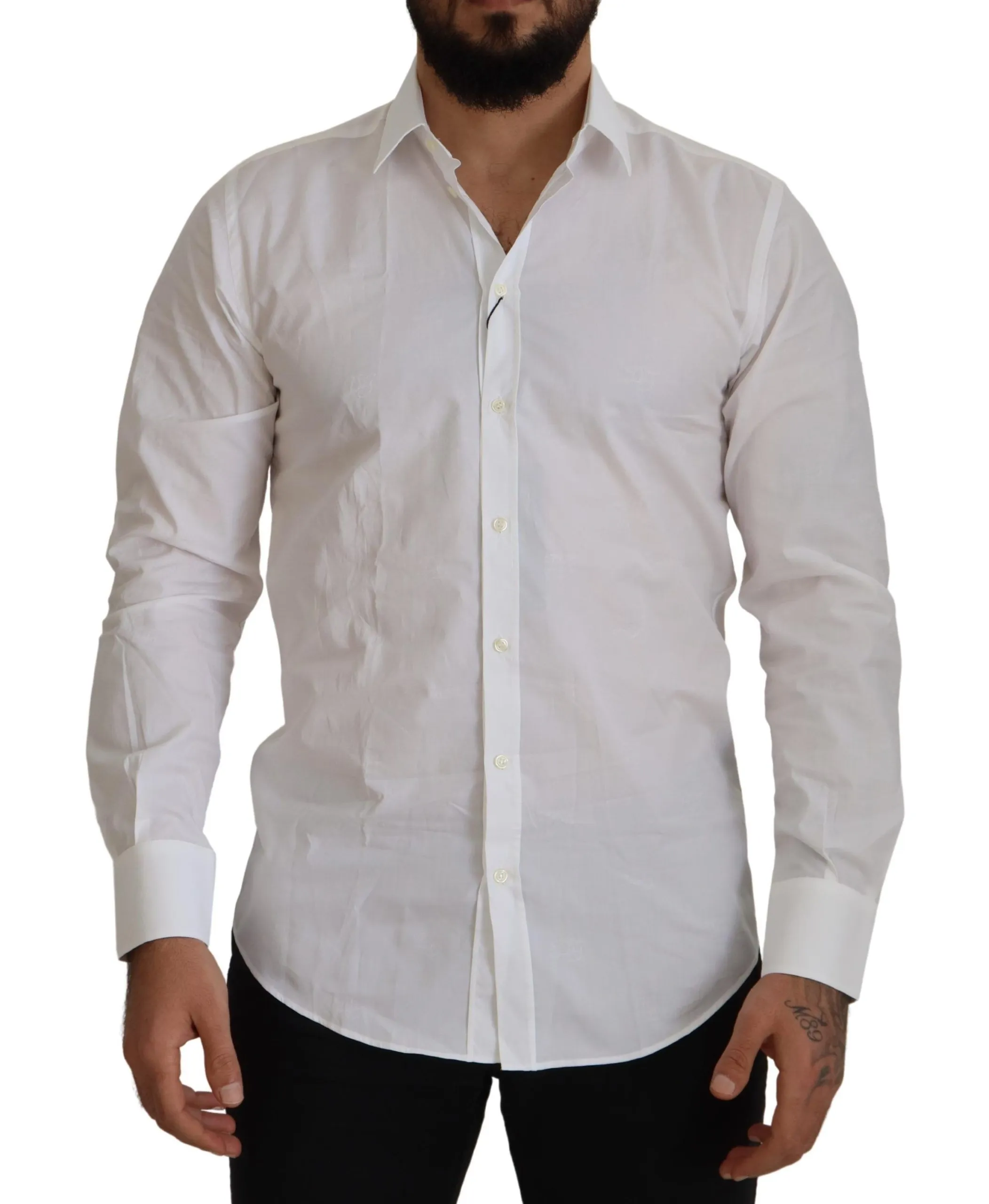 Dolce & Gabbana Men's Chic Slim Fit Martini Dress Shirt