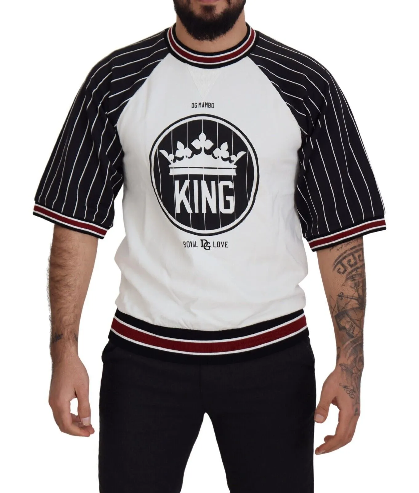 Dolce & Gabbana Men's Regal Chic Cotton DG King Tee