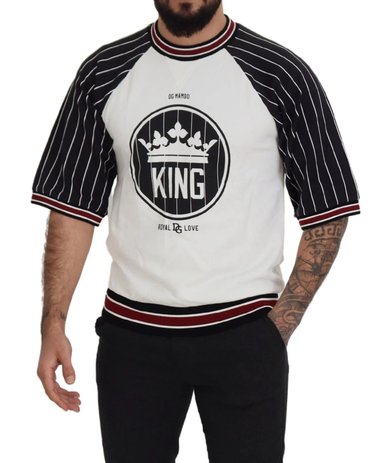 Dolce & Gabbana Men's Regal Chic Cotton DG King Tee
