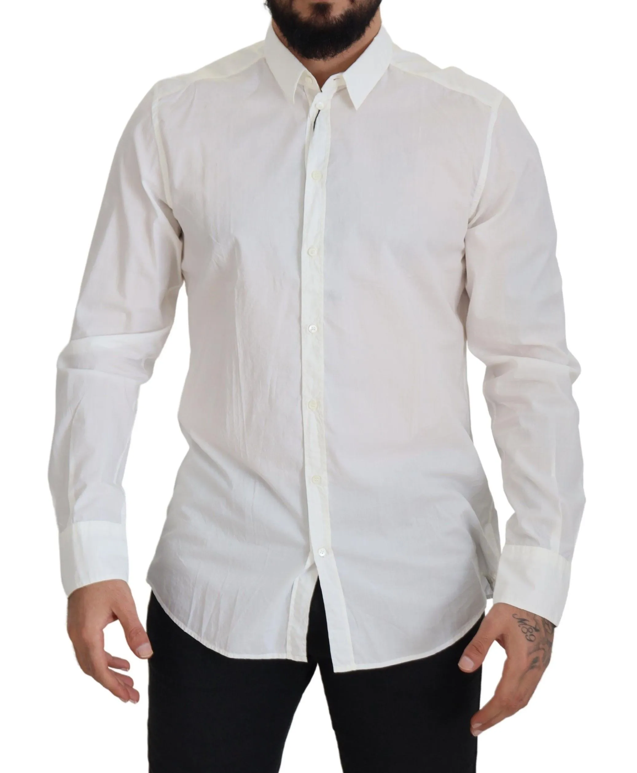 Dolce & Gabbana Men's Elegant Slim Fit Dress Shirt