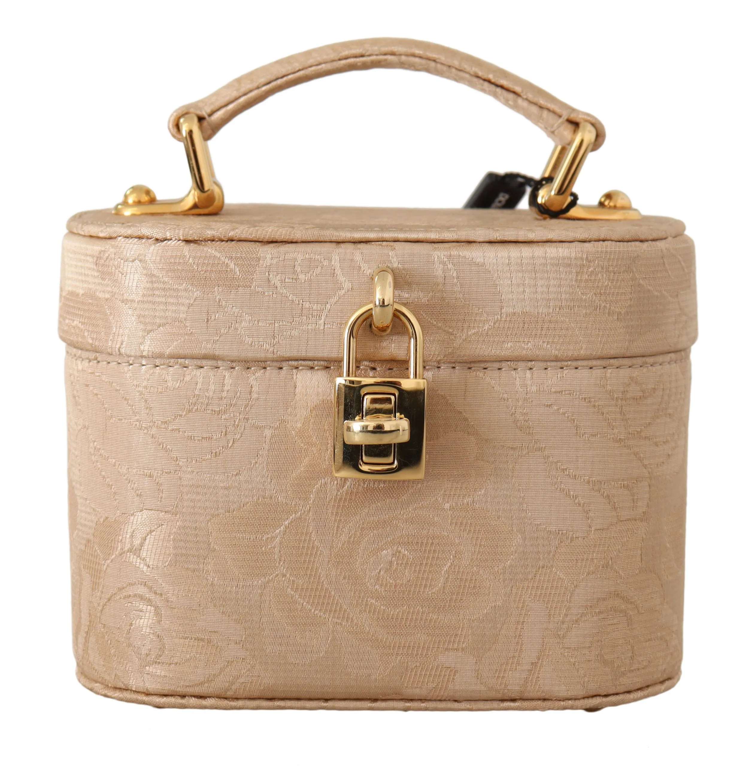Dolce & Gabbana Women's Beige Alta Moda Hand Makeup Mirror Bag