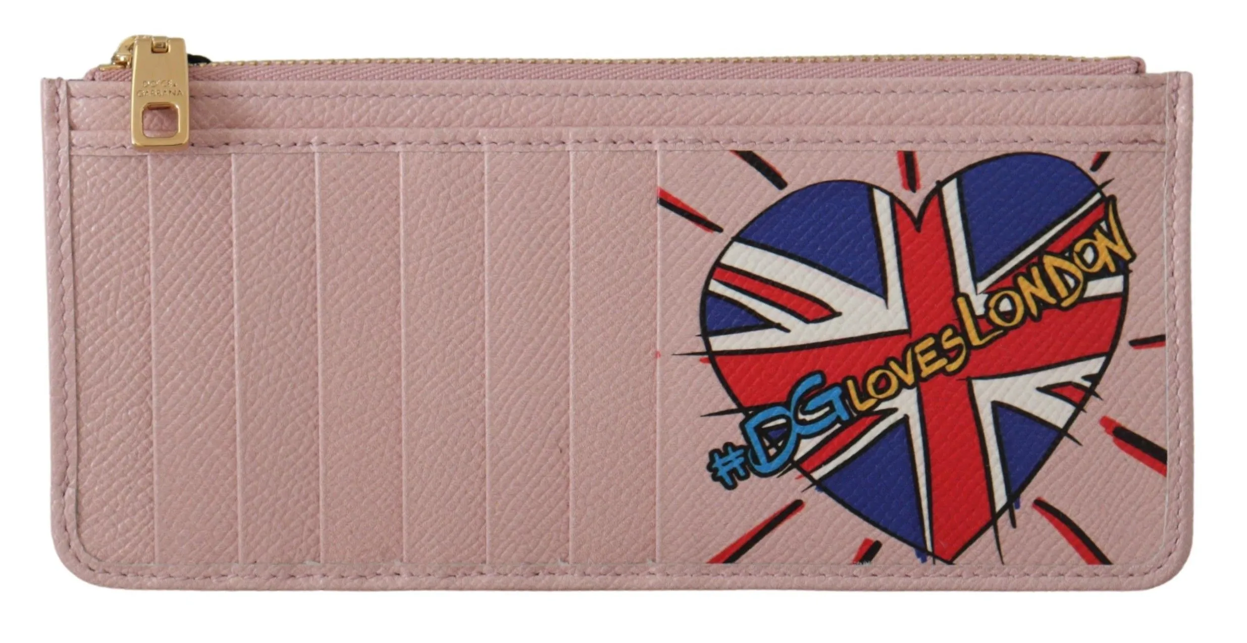 Dolce & Gabbana Women's Pink Leather Long Wallet with Billslot