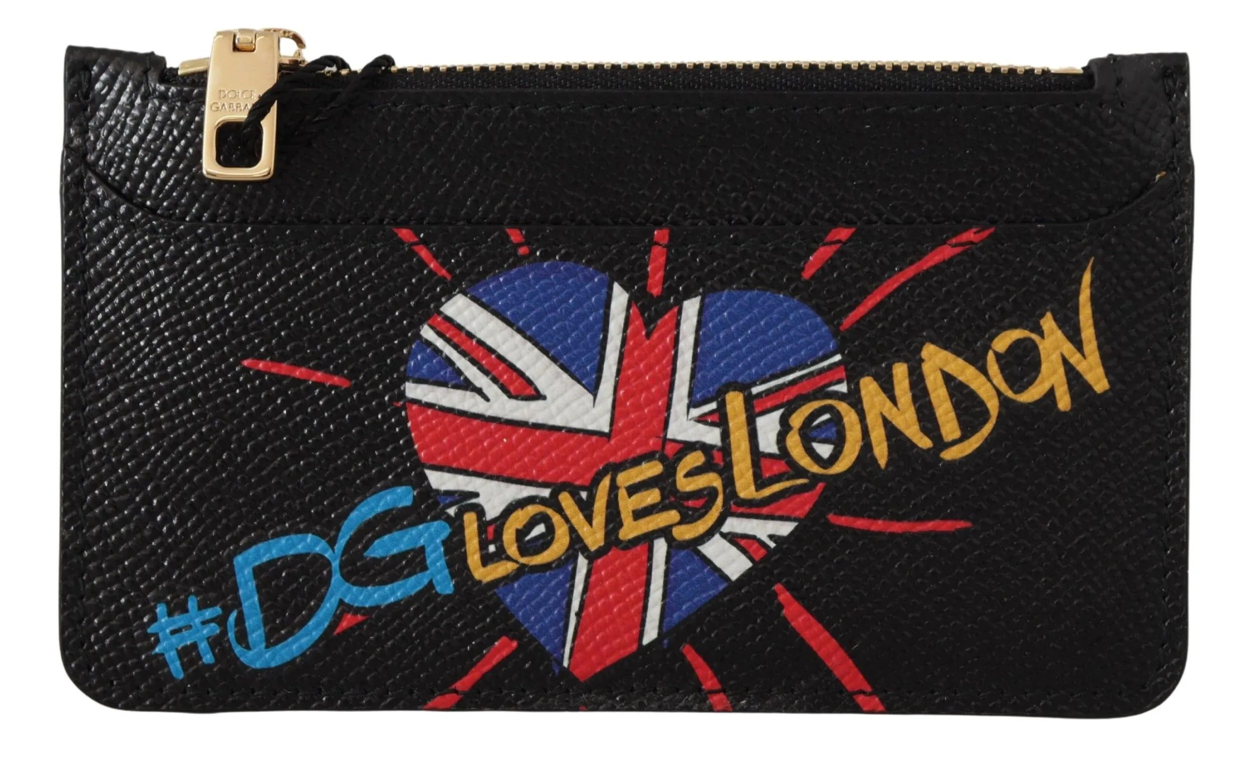 Dolce & Gabbana Women's Elegant Leather Coin Wallet with Zip Closure