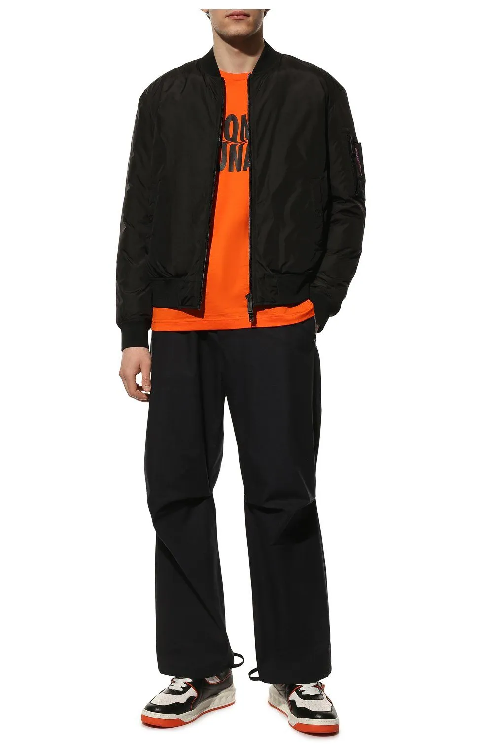 Dsquared² Men's Sleek Nylon Feather-Padded Jacket