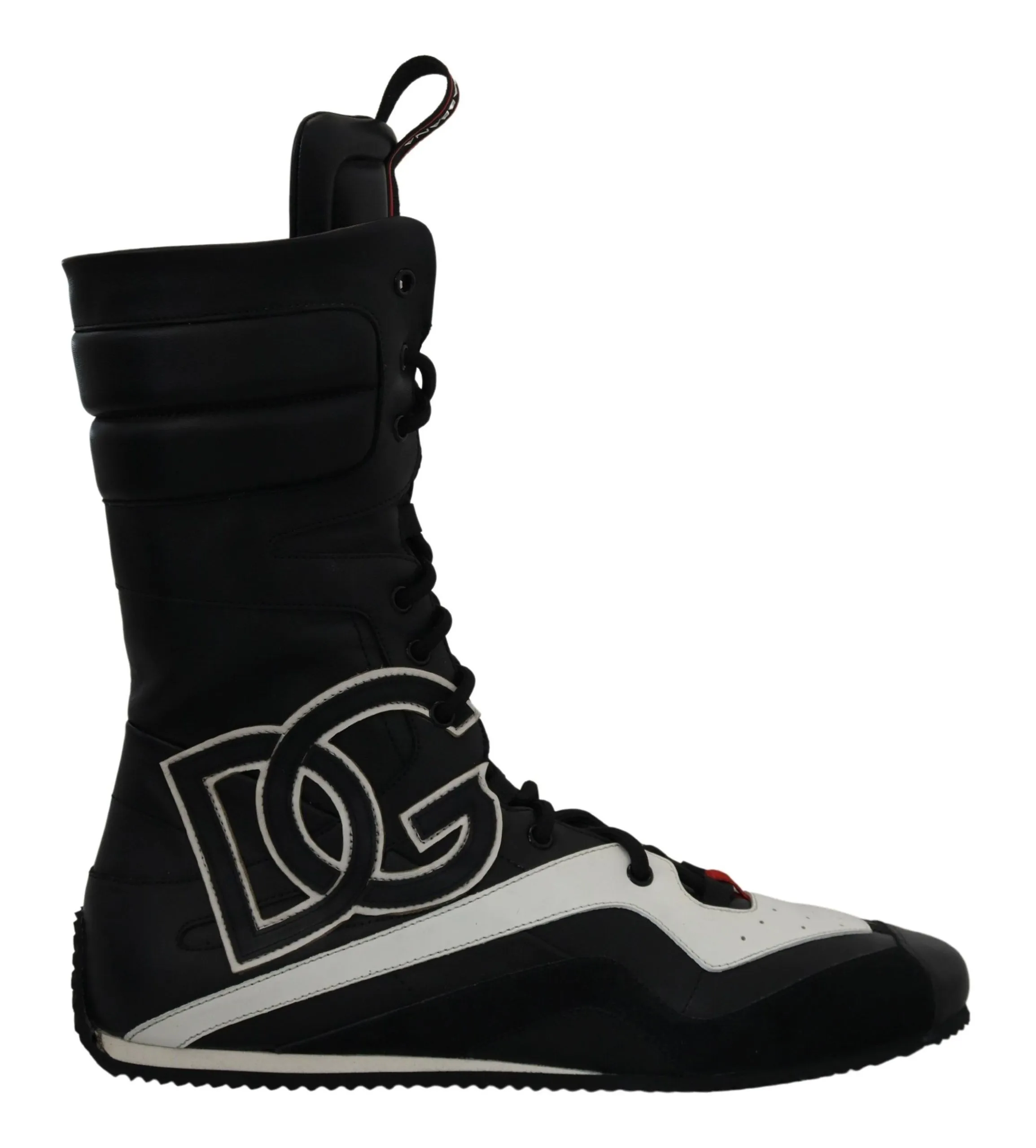 Dolce & Gabbana Men's Multicolor Leather High-Top Sneakers
