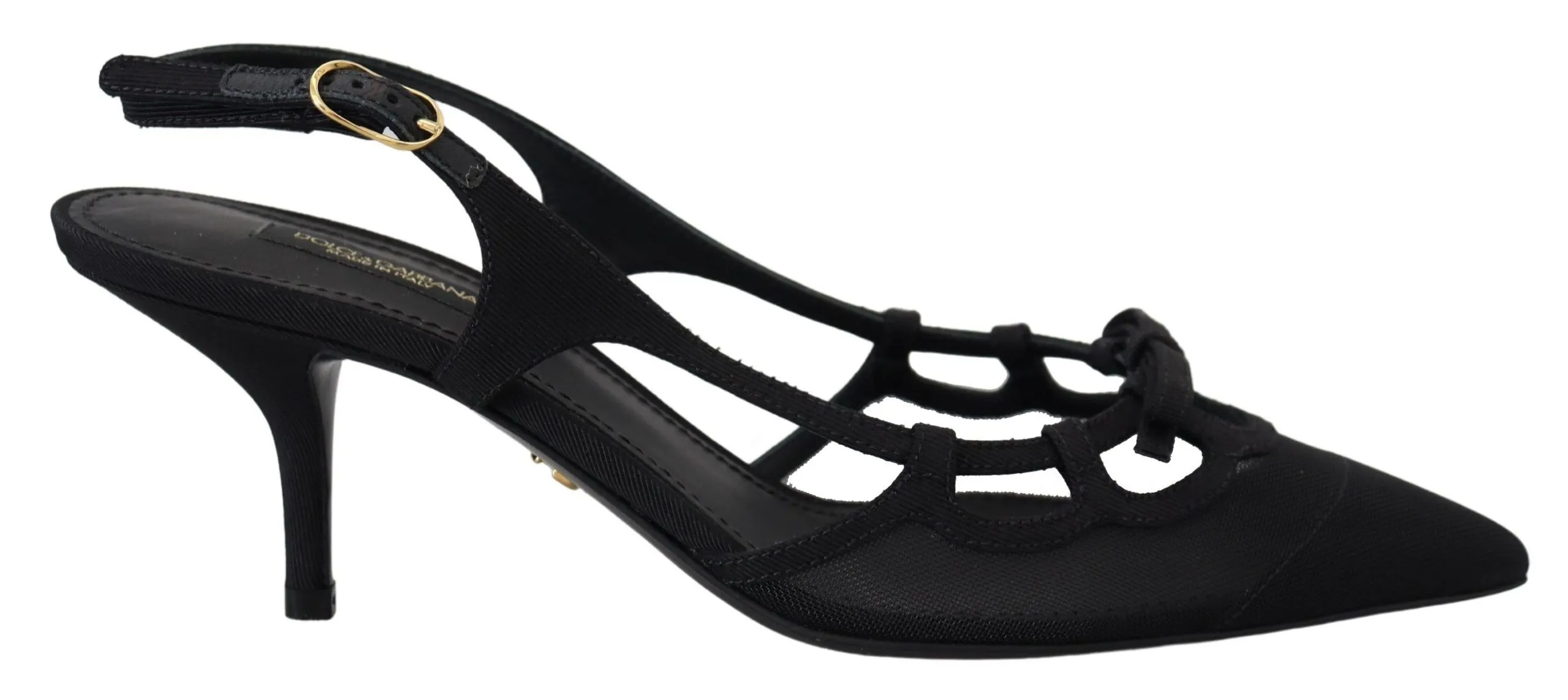 Dolce & Gabbana Women's Elegant Slingback Heels in Timeless Black