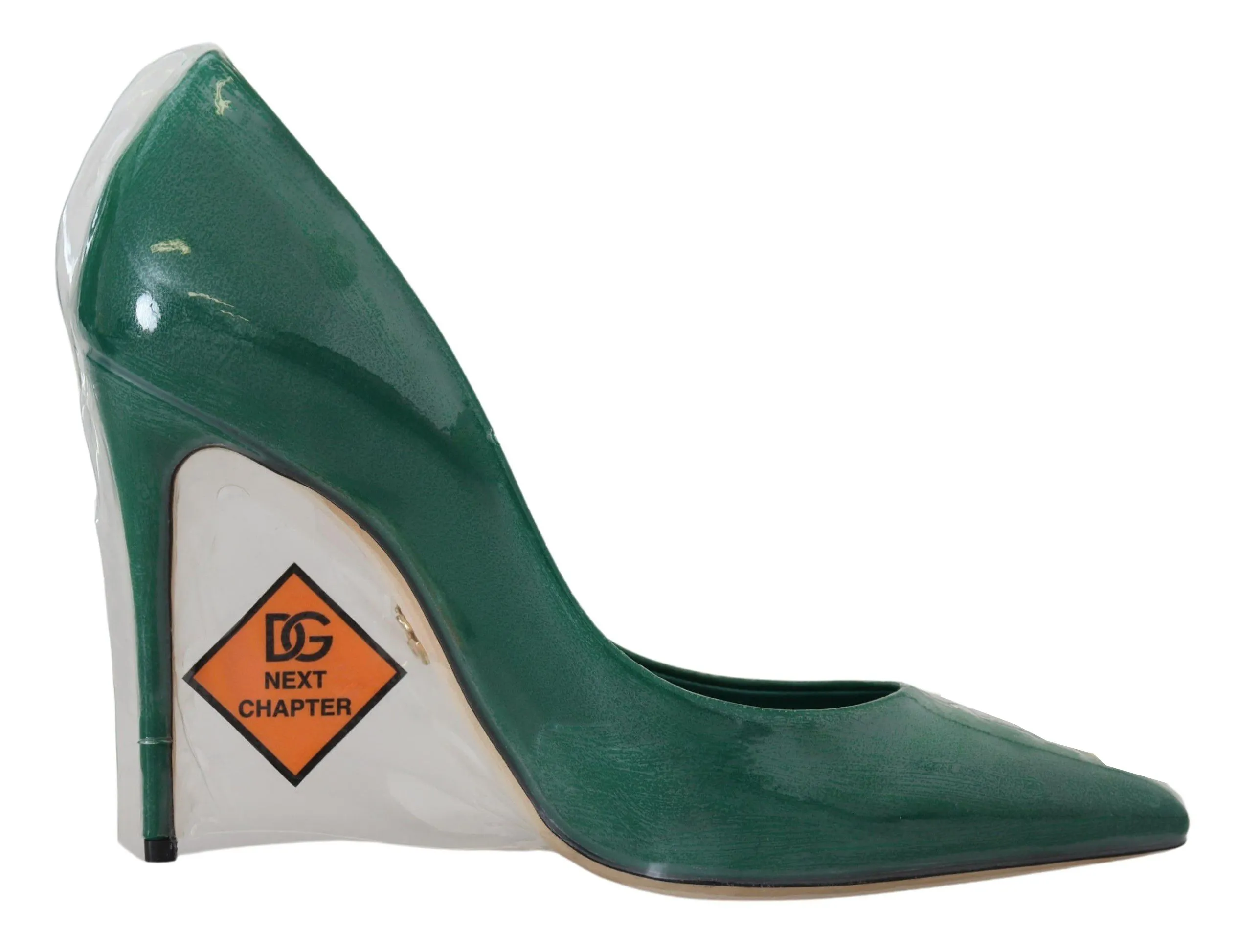 Dolce & Gabbana Women's Emerald Elegance Leather Heels Pumps