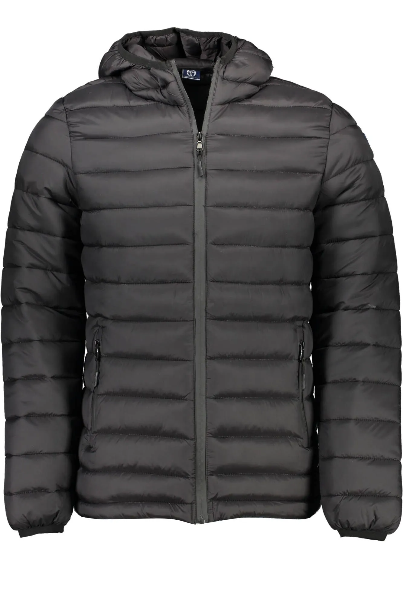 Sergio Tacchini Black Polyester Men Jacket